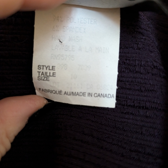 Vintage Formal Dress and Jacket Set Size 10 Purple - Picture 5 of 14